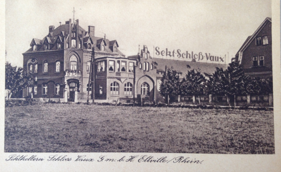 1921 Schloss VAUX Geschichte Postkarte Eltville